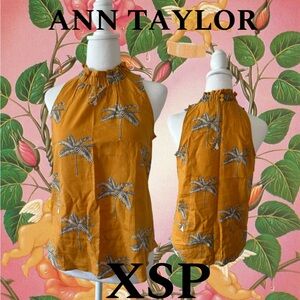 Ann Taylor Tropical XSP Blouse